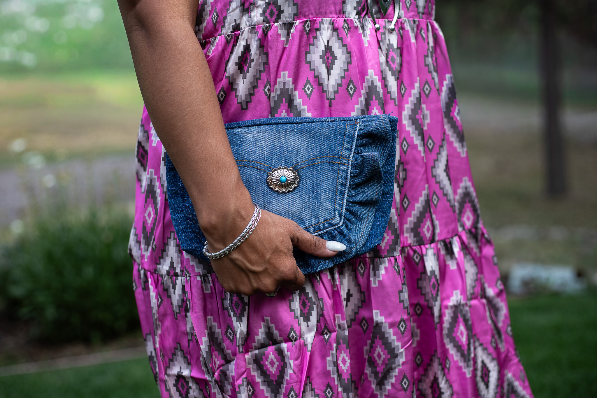 Blue Jean Baby Denim Clutch - Image 2