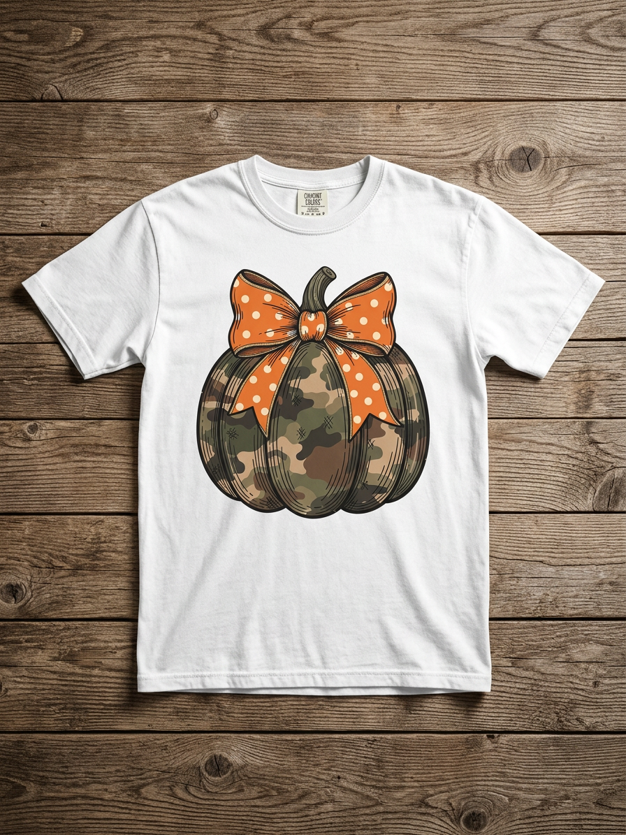 Camo Cutie Pumpkin Tee