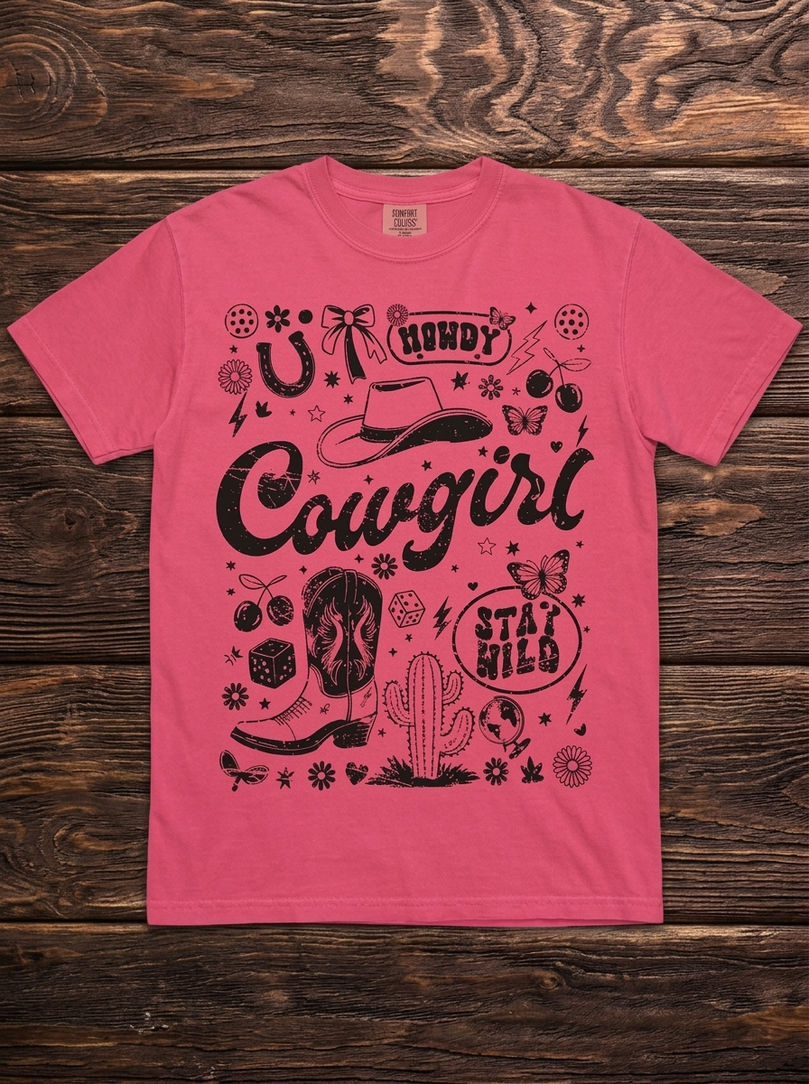 Howdy Cowgirl Tee