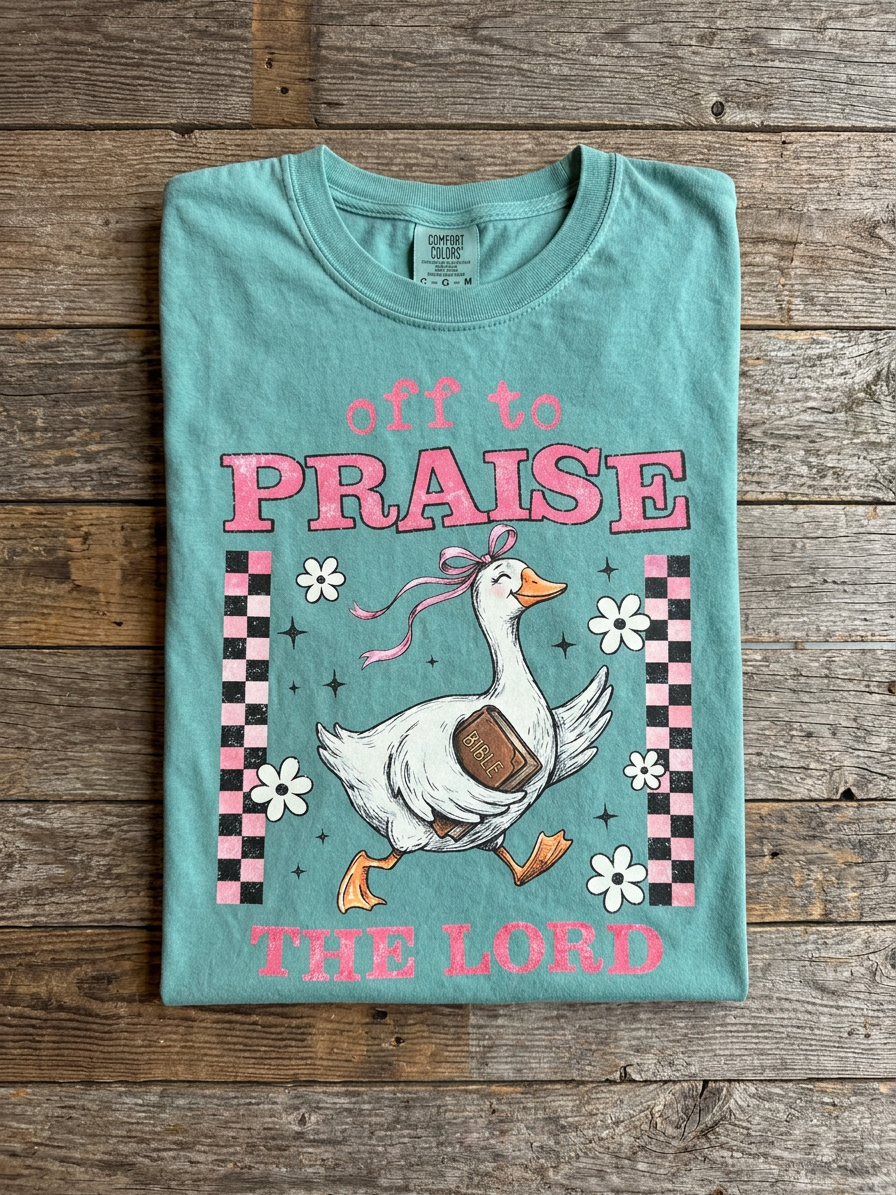 Off to Praise the Lord Tee