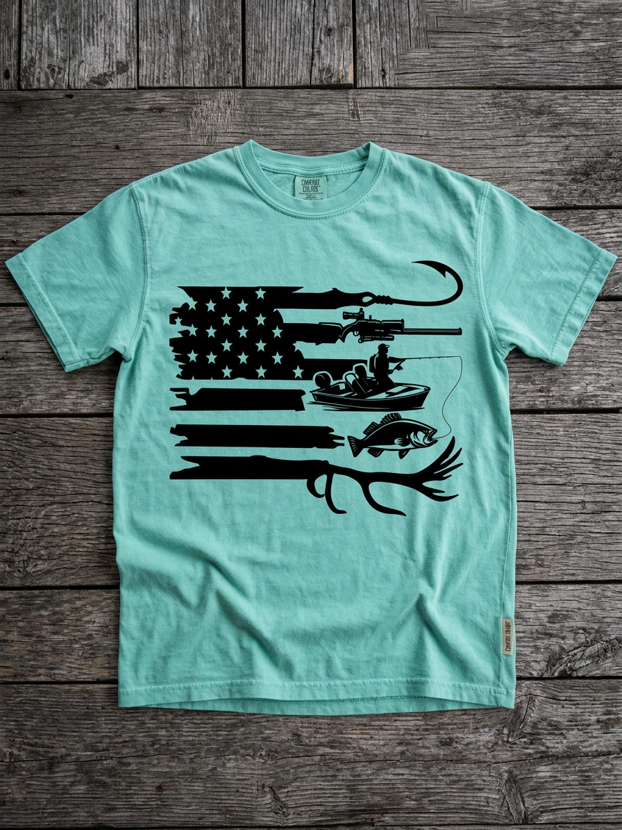 Stars, Stripes & Outdoors Tee