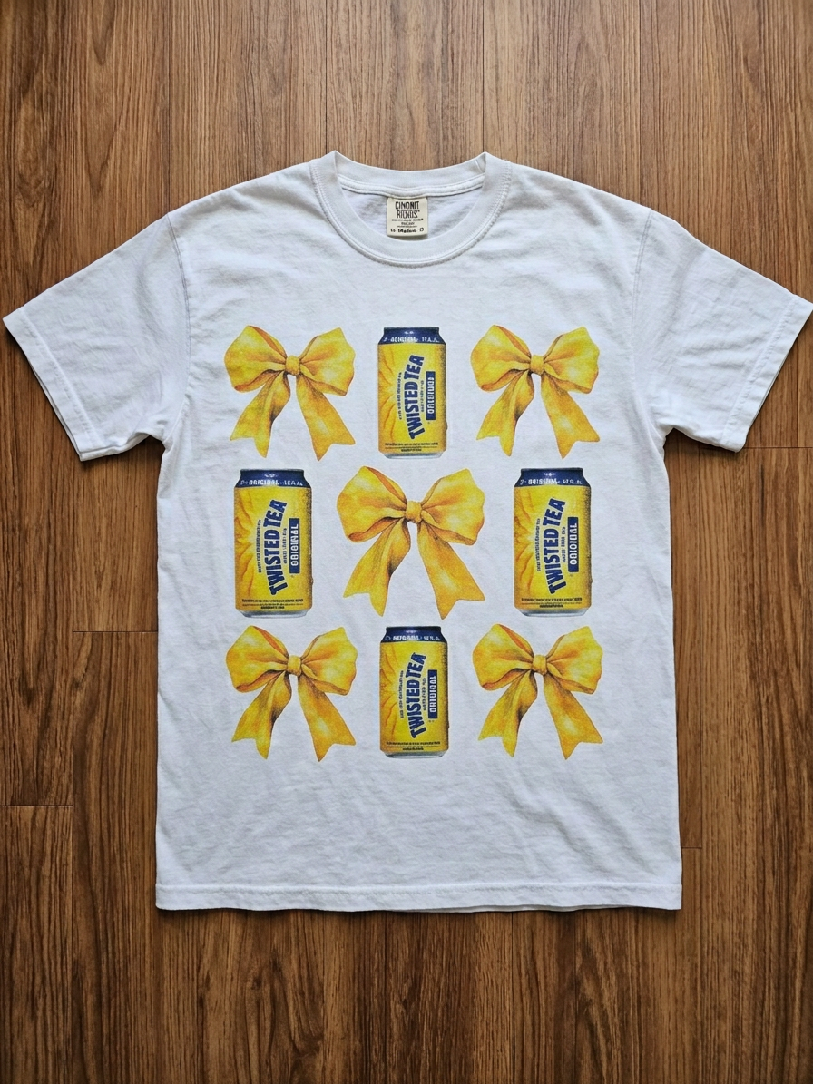 Twisted Tea & Bows Tee