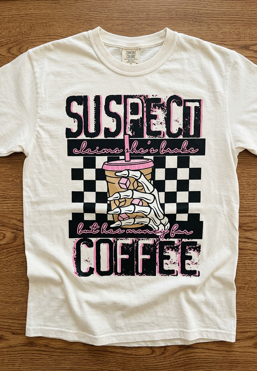 Broke But Has Coffee Tee