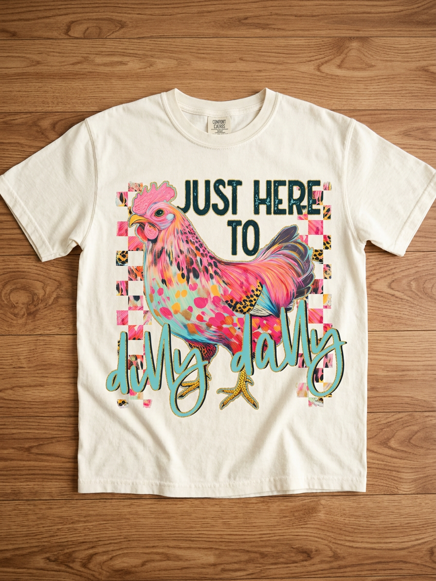 Just Here to Dilly Dally Tee