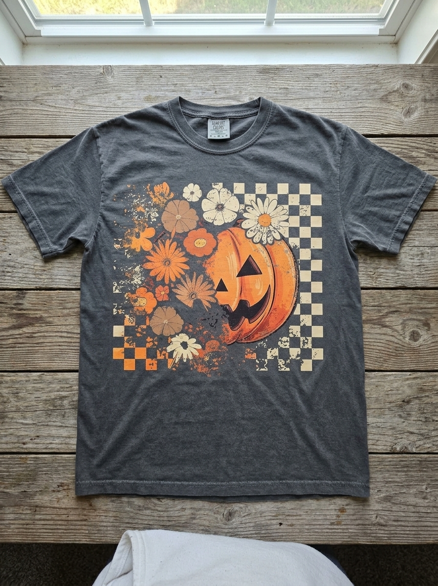 Pumpkin Flower Power Tee